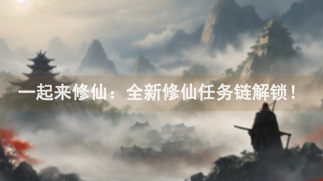 一起来修仙：全新修仙任务链解锁！